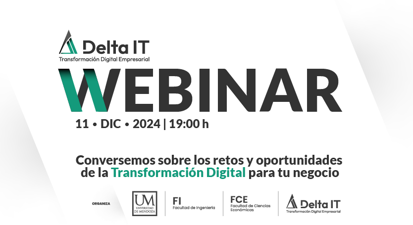 WEBINAR DELTA-IT: Conversemos sobre los retos y oportunidades de la Transformación Digital para tu negocio