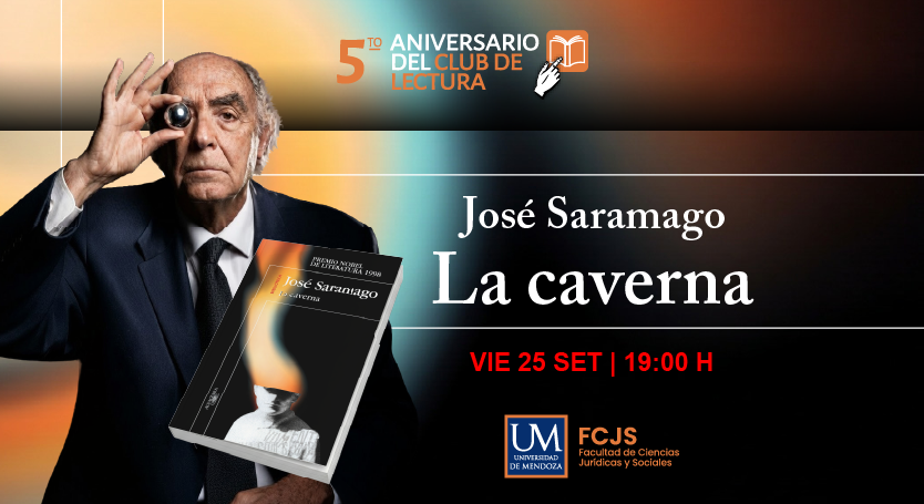 El Club de Lectura de la FCJS continúa los festejos por su 5.º aniversario con «La caverna» de José Saramago