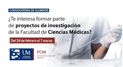 ¿Te interesa formar parte de proyectos de investigación de la Facultad de Ciencias Médicas?