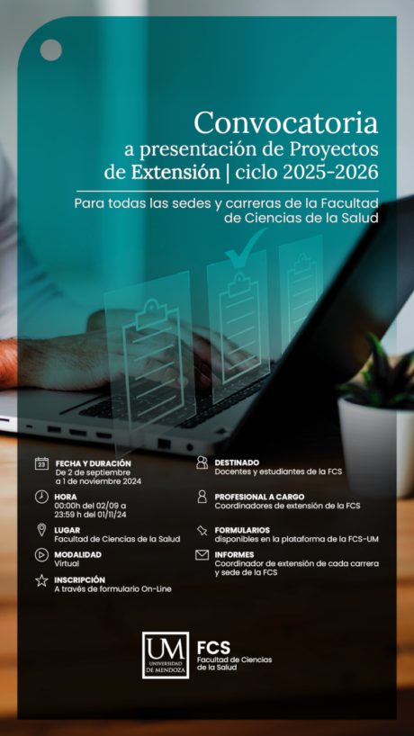 FCS - Convocatoria abierta para proyectos de Extensión Ciclo 2025/26 ...