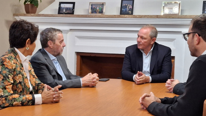 Visita institucional de autoridades de la Universidad de Mendoza en Sede Río Cuarto