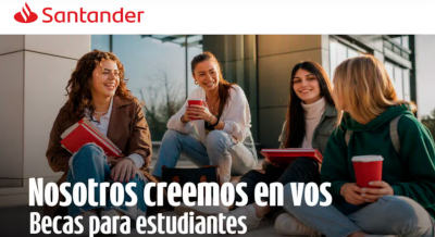 Santander Universidades ofrece 100 becas de $1.000.000 para estudiantes universitarios