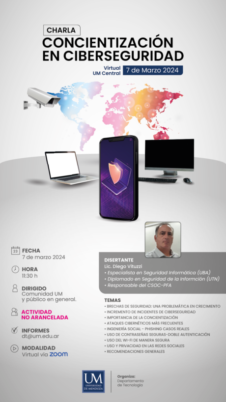 Charla Concientización En Ciberseguridad Universidad De Mendoza