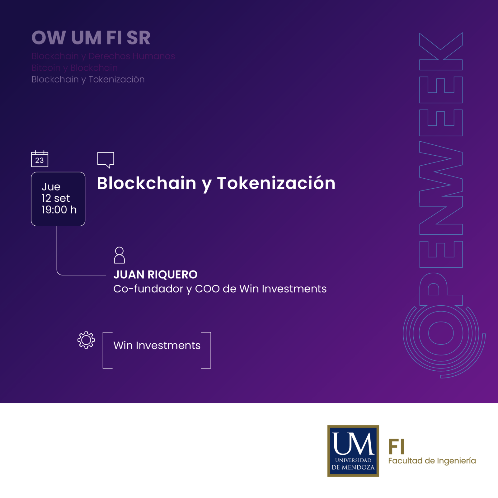Open Week – UM | Ingeniería en Informática - Universidad de Mendoza