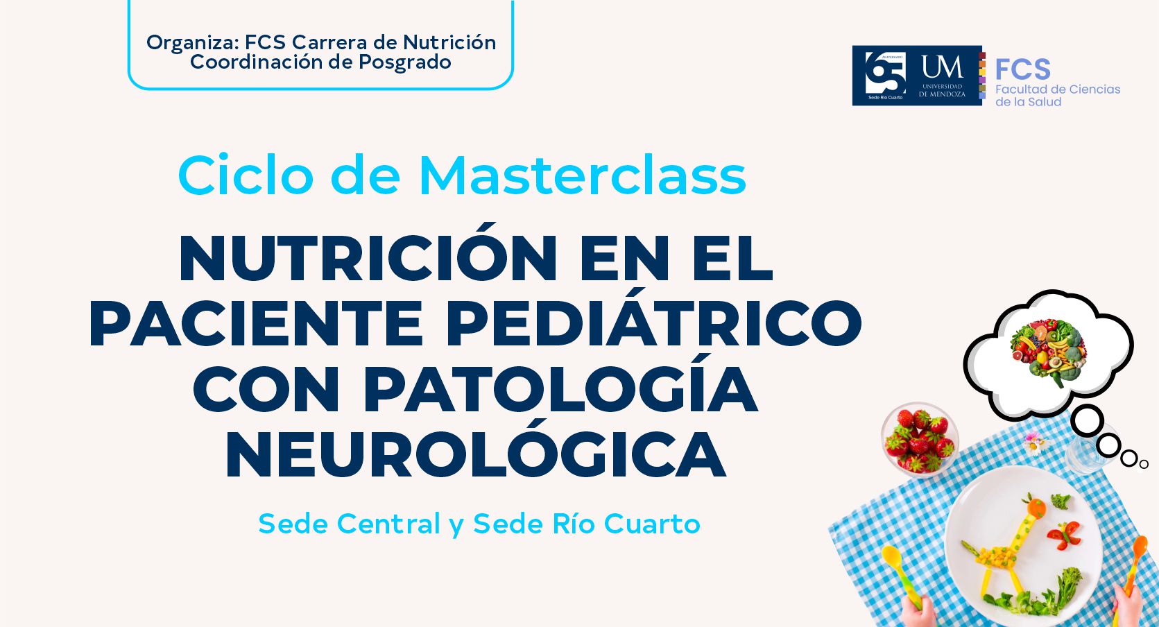 La Universidad de Mendoza presenta una masterclass gratuita sobre nutrición pediátrica en patologías neurológicas