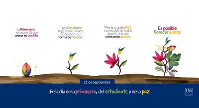 Estudiar, dialogar, sembrar: la UM celebra el Día de la Paz y el Día del Estudiante con más de 200 nuevos agentes de paz