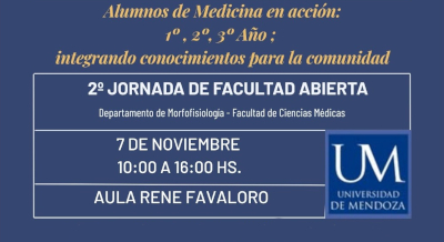 Se realizará la 2.ª Jornada de Facultad Abierta: Deporte y Salud en la Universidad de Mendoza