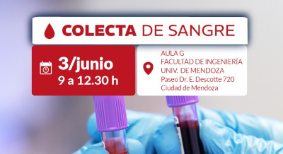 La Universidad de Mendoza invita a la comunidad a participar de una nueva Colecta de Sangre