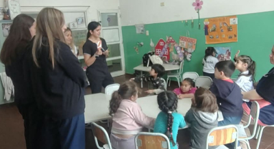 Futuros médicos promovieron la alimentación saludable en un jardín de Godoy Cruz