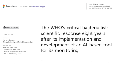 Publicación científica de alto impacto sobre resistencia antimicrobiana