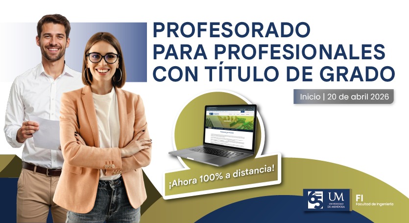 La Universidad de Mendoza lanza su primera carrera de grado 100% online: el Profesorado para Profesionales